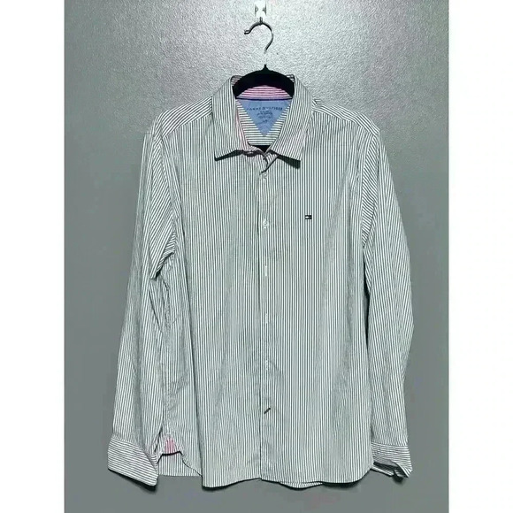 Tommy‎ Hilfiger, Long Sleeve, Slim Fit, Large, Button Down Shirt. - Picture 1 of 6